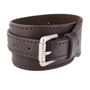 Louis Vuitton Monogram Glacé Leather Cuff Bracelet | June 2002 France | COA